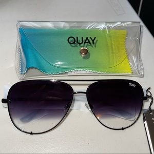 NWT quay australia high key black fade sunglasses